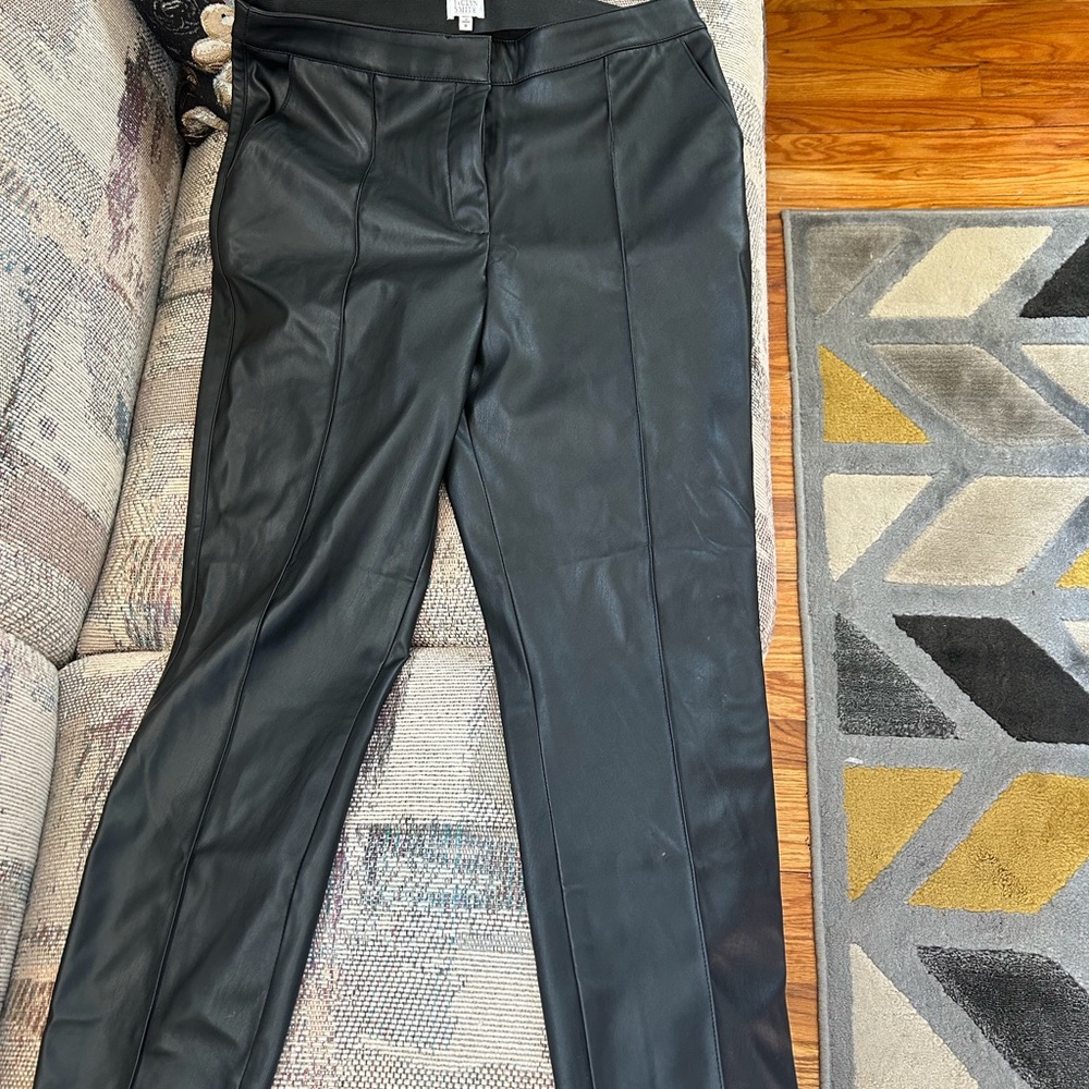 Jaclyn Smith Black Leather Pants